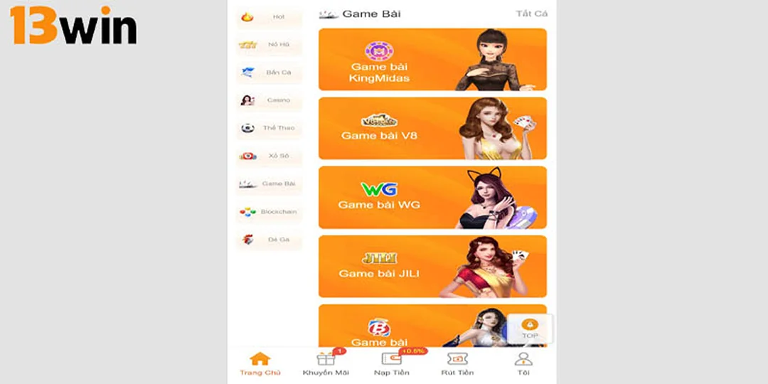 13win Nền tảng